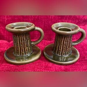 Vintage Ceramic Candle Holders